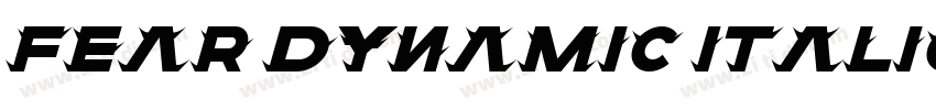 FEAR Dynamic Italic字体转换
